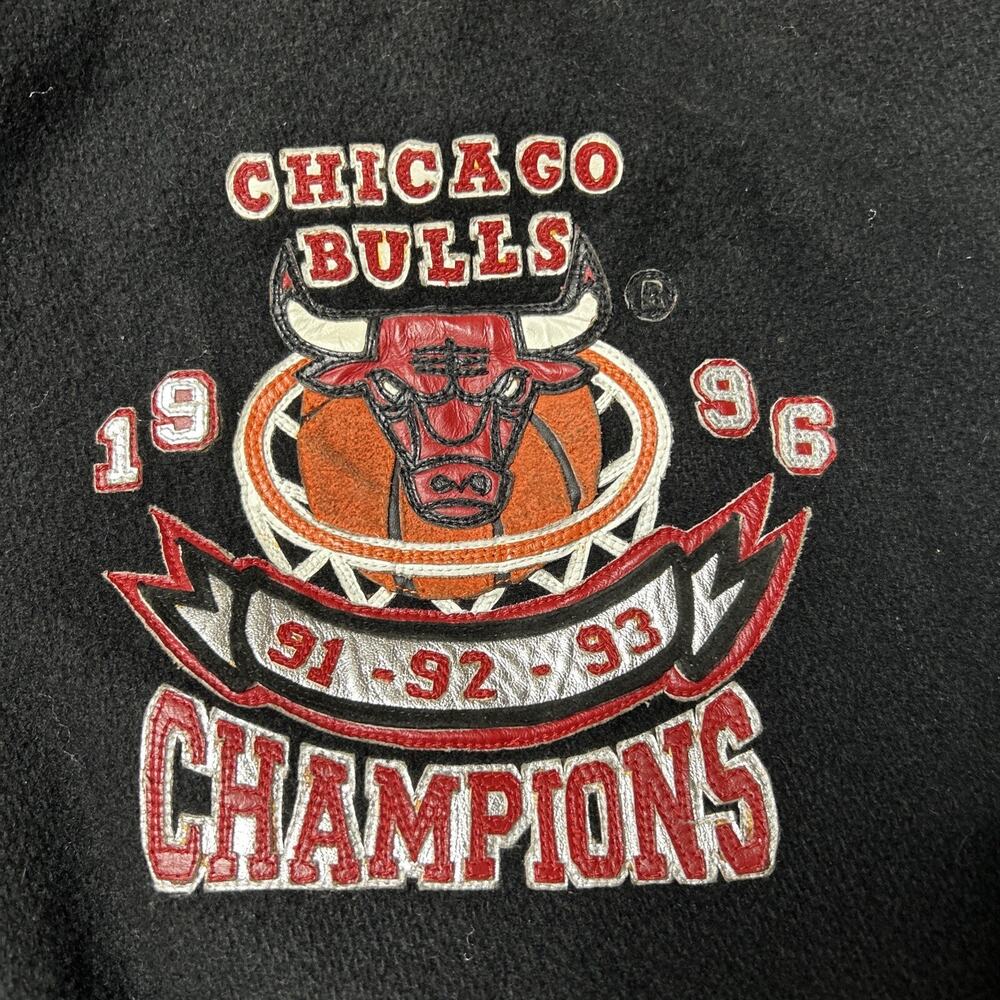 3XLT Jeff Hamilton VINTAGE 72-10 Chicago Bulls Air Jordan 96 NBA champion Jacket - Picture 6 of 16